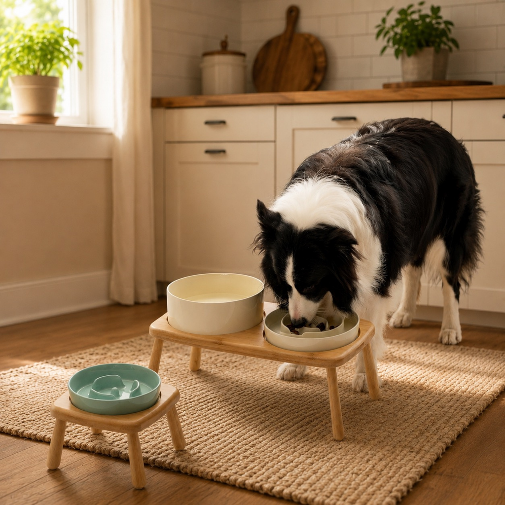 Garden Table Ceramic Pet Feeder