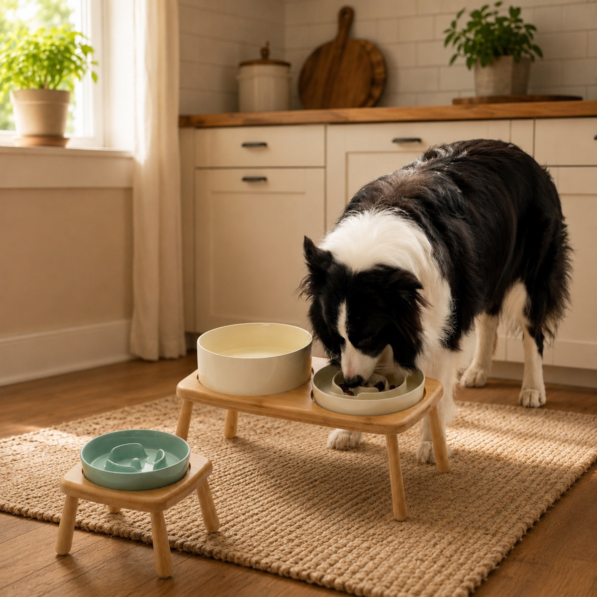Garden Table Ceramic Pet Feeder