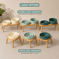 Garden Table Ceramic Pet Feeder