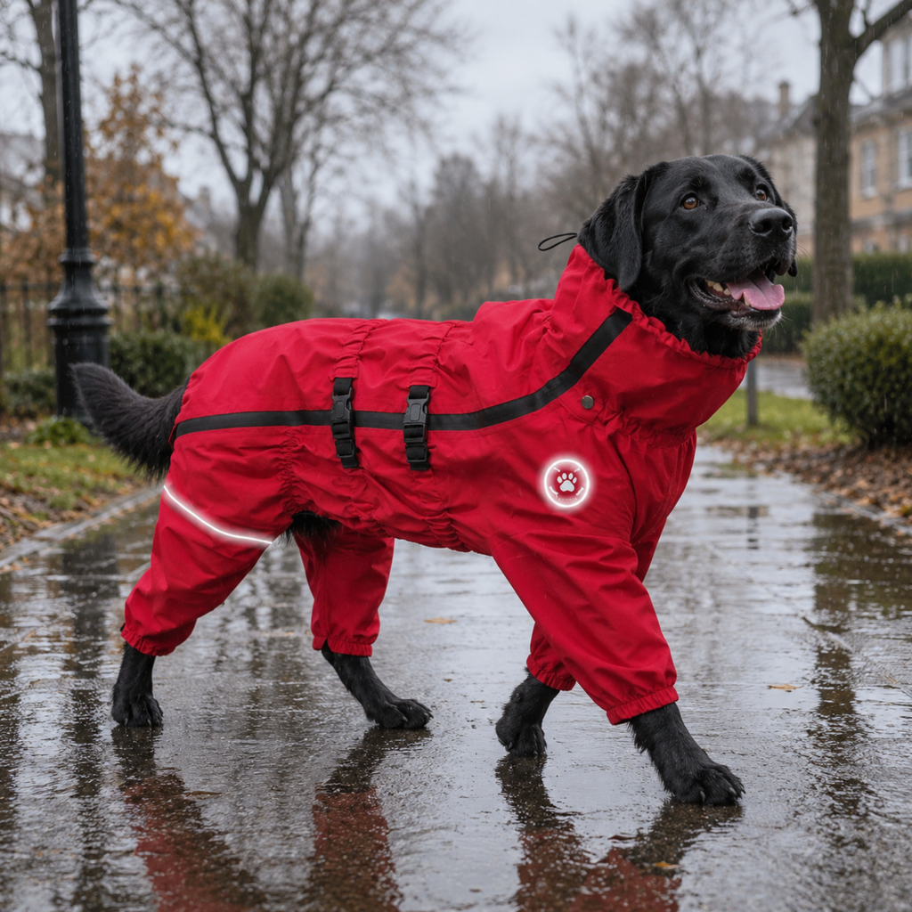 Rainy Trail Four-Leg Dog Raincoat