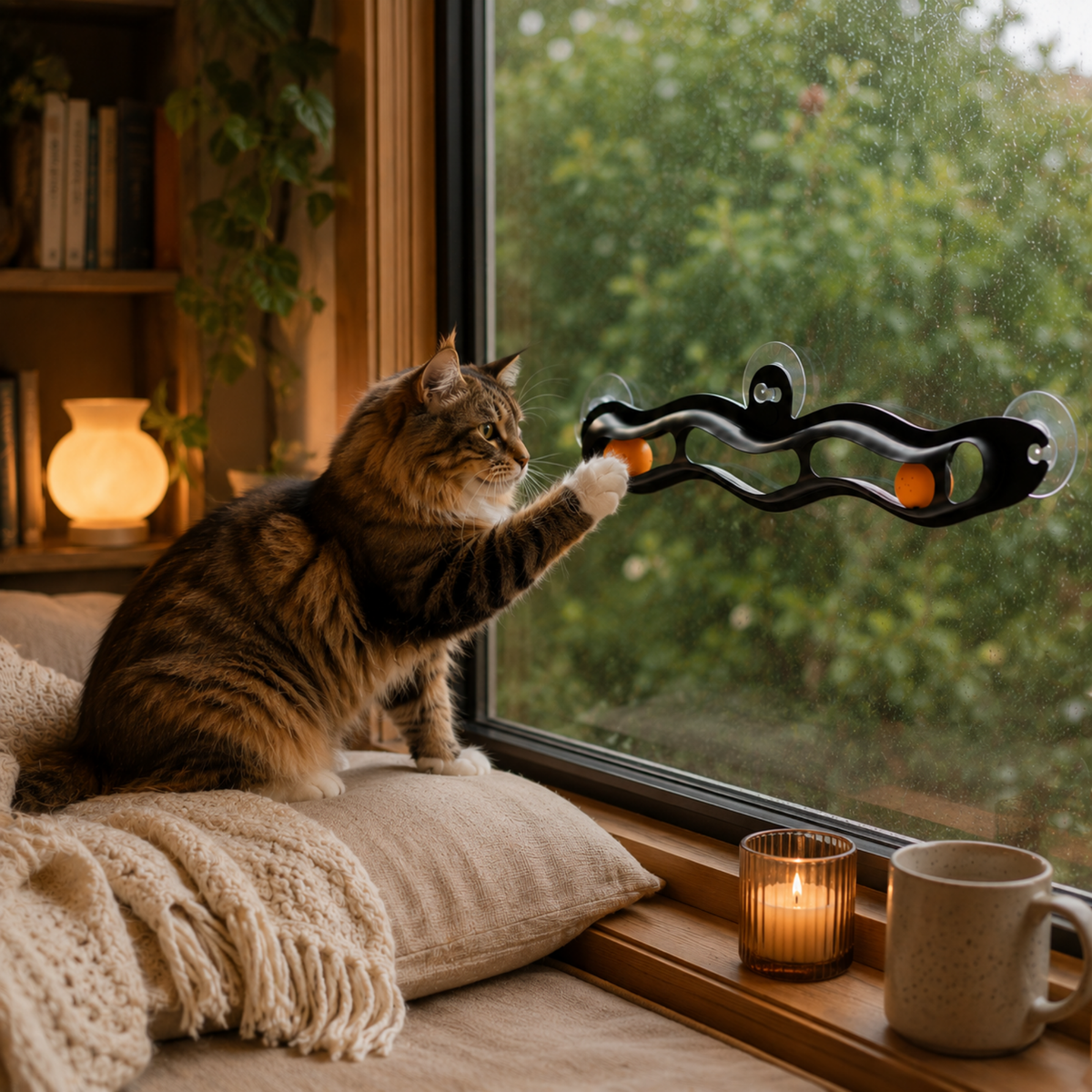 Window Whirl Cat Track Toy