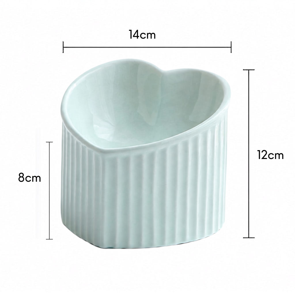 Heartlift Ceramic Pet Bowl