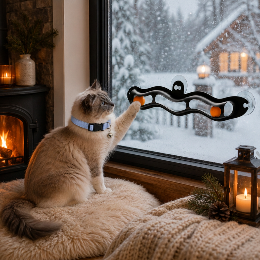 Window Whirl Cat Track Toy