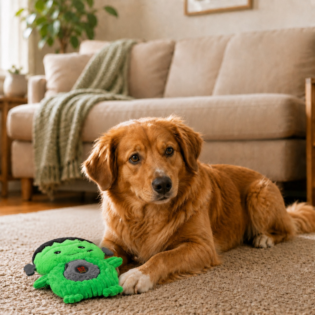 Spooky Pals Plush Squeaky Dog Toy