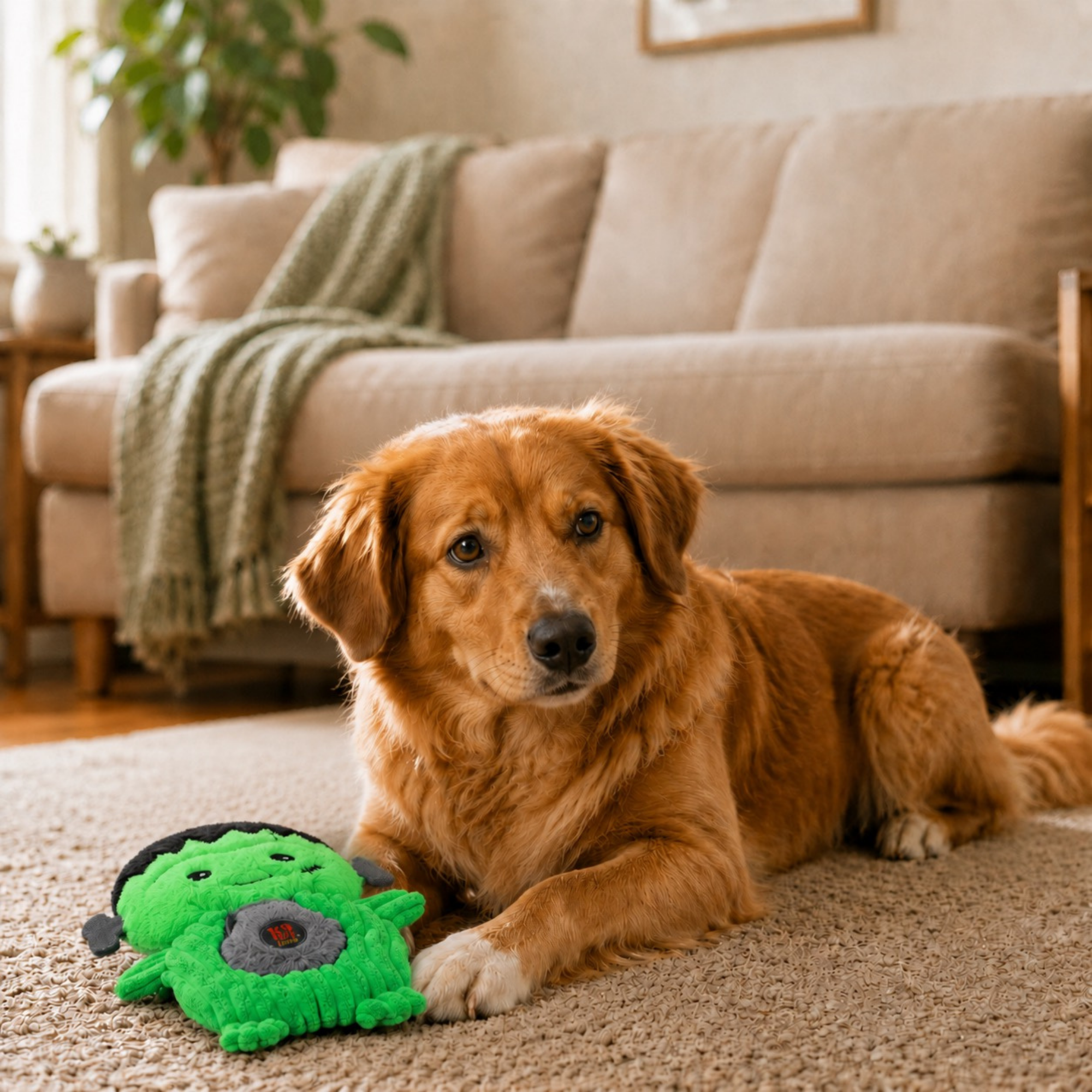Spooky Pals Plush Squeaky Dog Toy