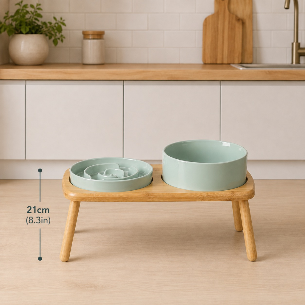 Garden Table Ceramic Pet Feeder