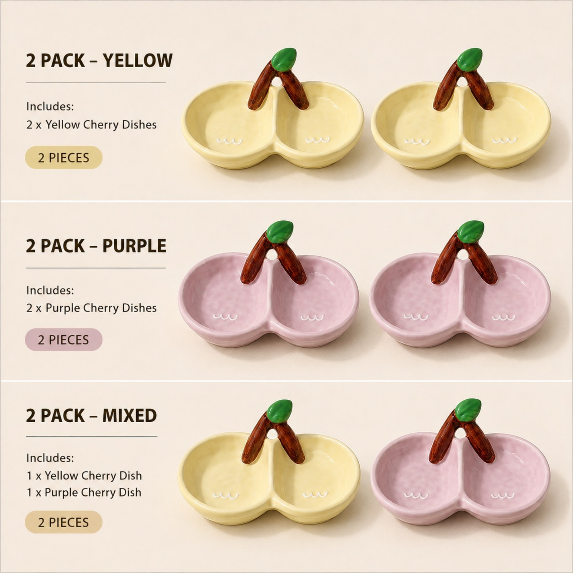 Cherry Blossom Divided Reptile Dish