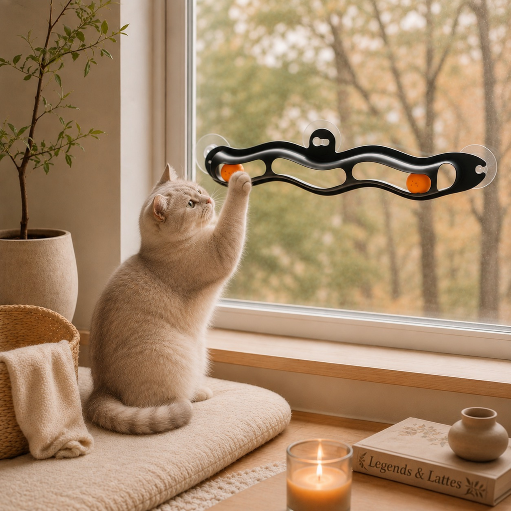 Window Whirl Cat Track Toy