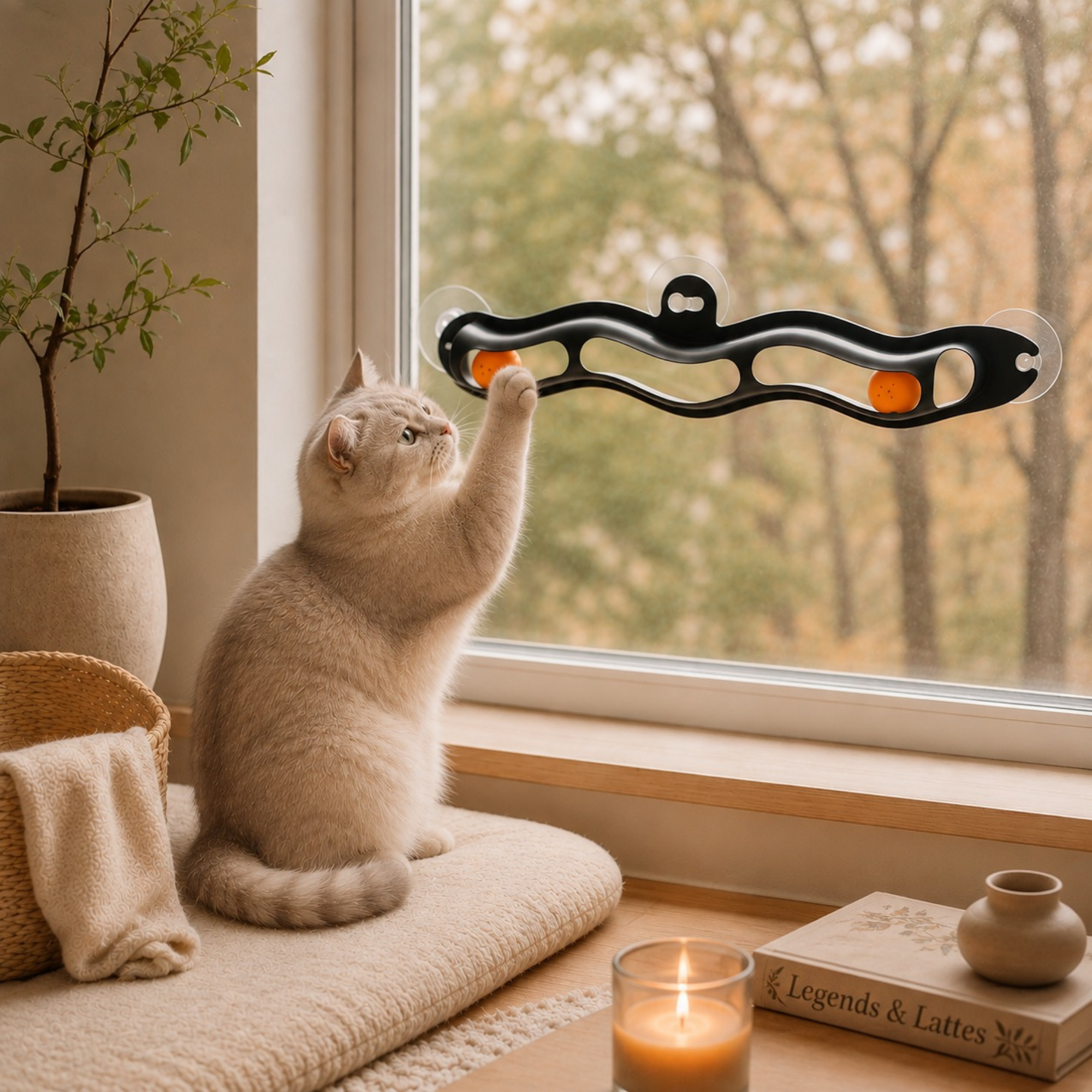 Window Whirl Cat Track Toy