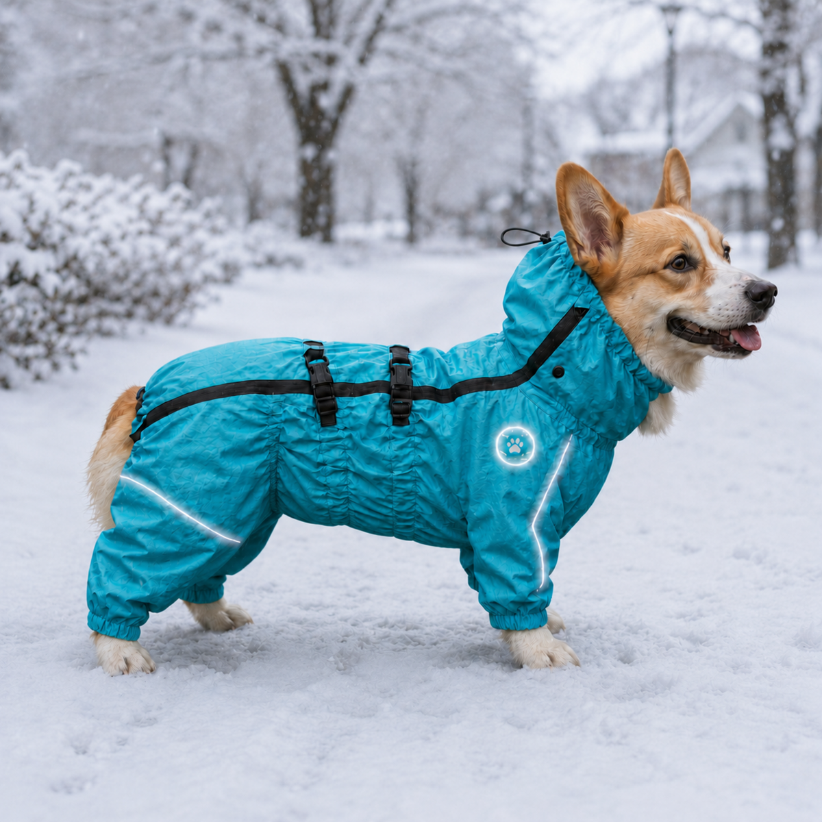 Rainy Trail Four-Leg Dog Raincoat