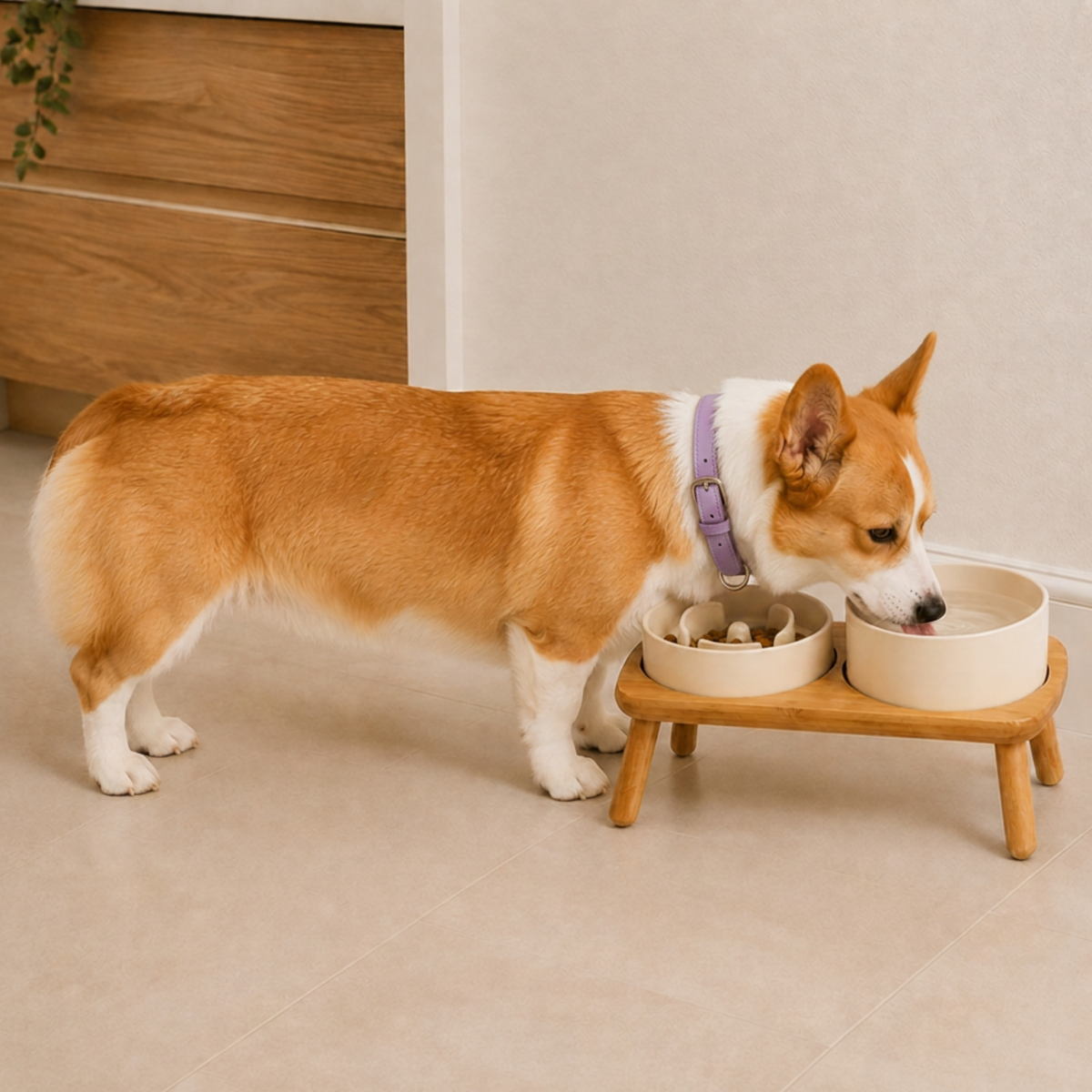 Garden Table Ceramic Pet Feeder
