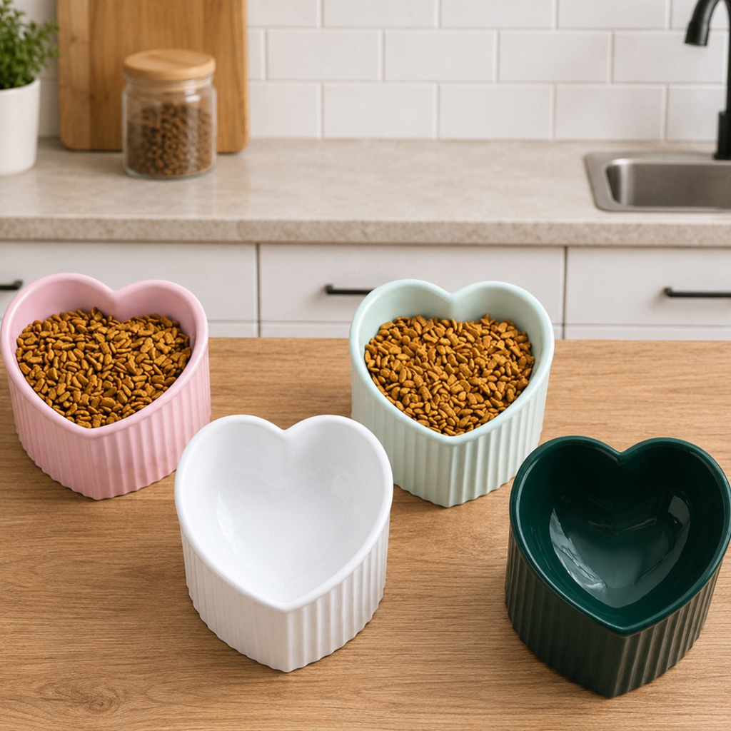 Heartlift Ceramic Pet Bowl