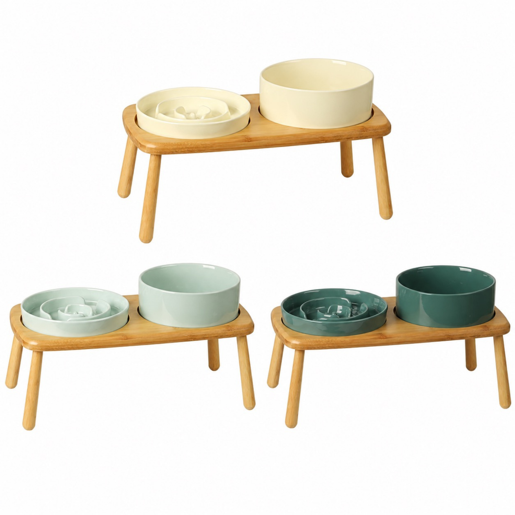Garden Table Ceramic Pet Feeder
