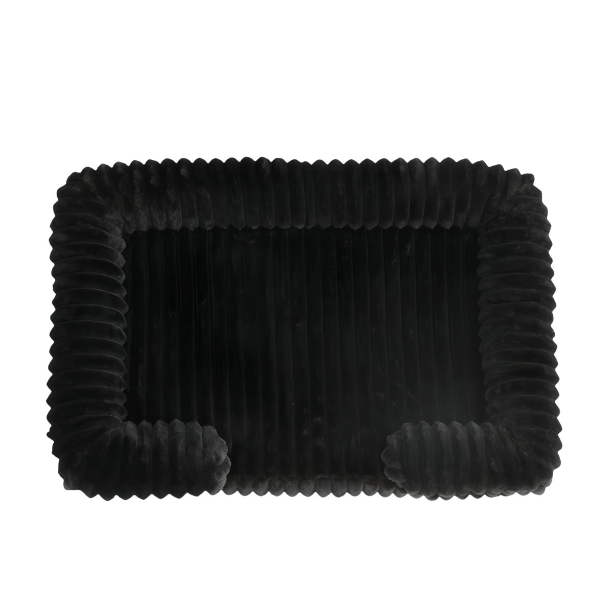Cozy Ribbed Pet Lounge Bed