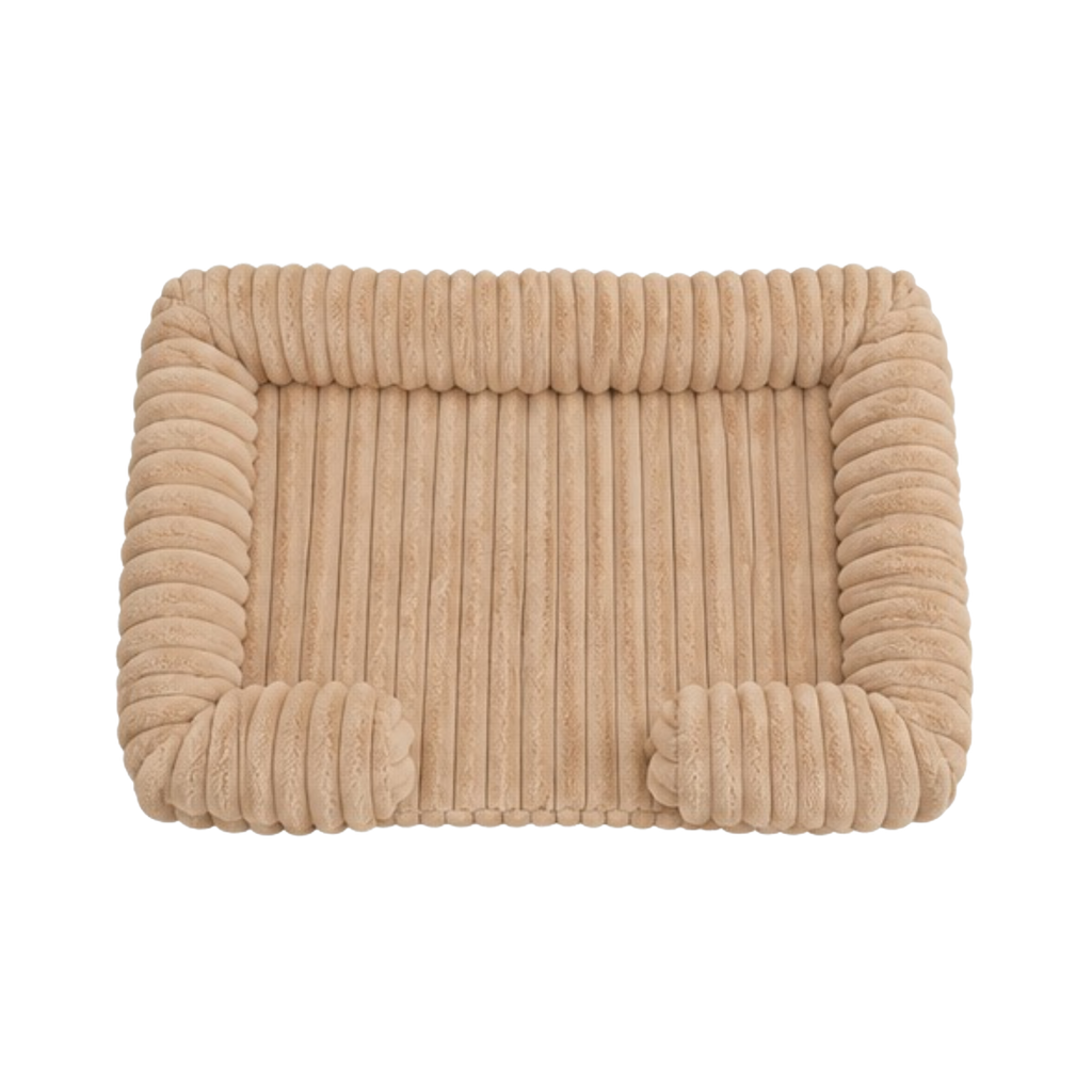 Cozy Ribbed Pet Lounge Bed