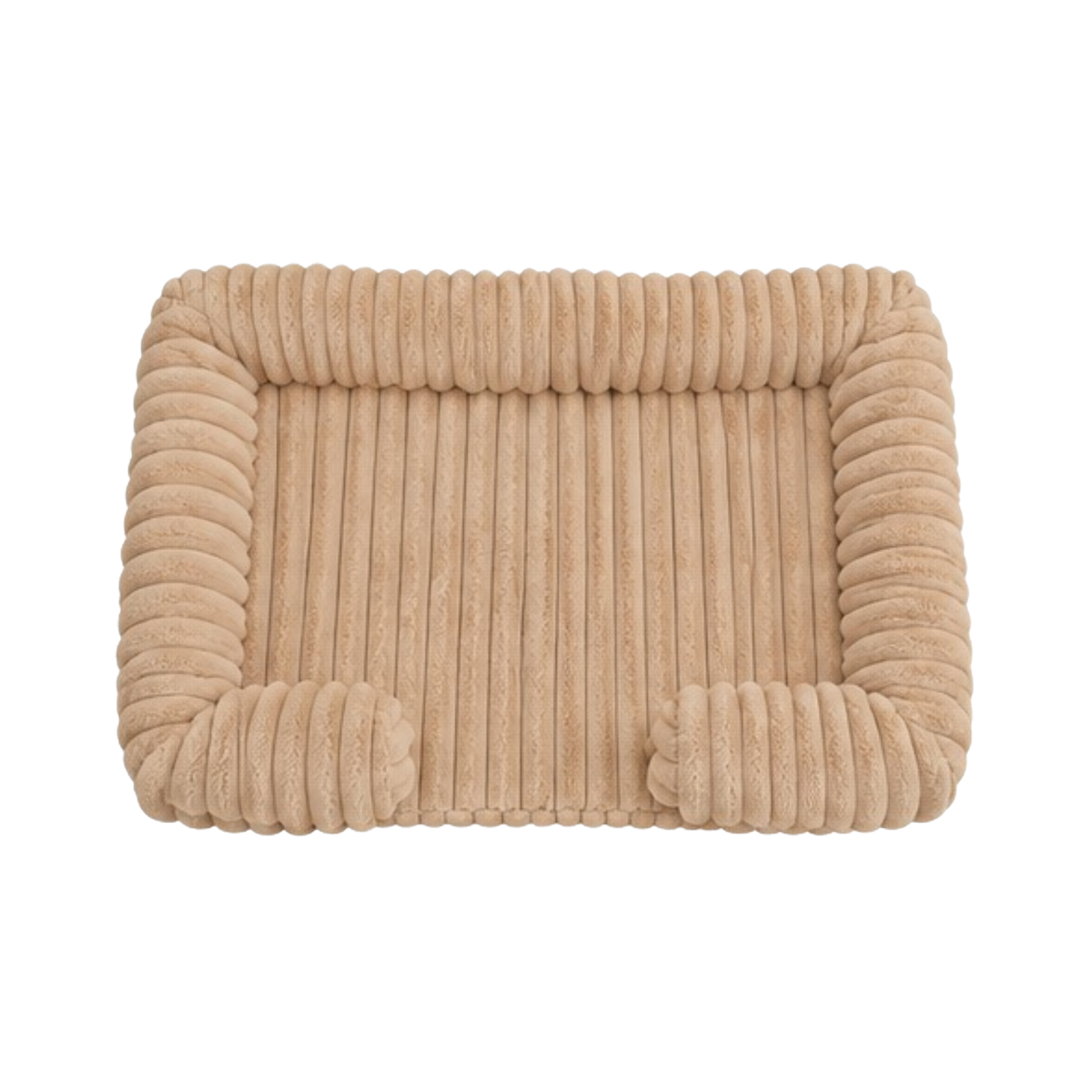 Cozy Ribbed Pet Lounge Bed