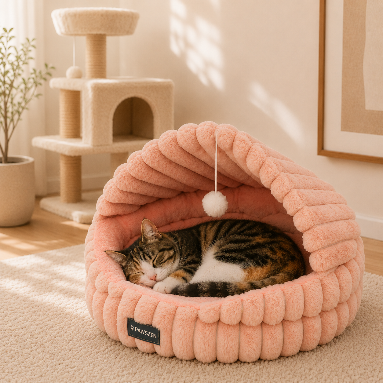 Cozy Shell Cat Nest
