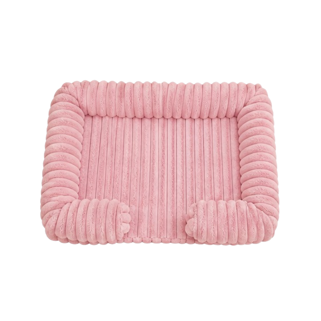 Cozy Ribbed Pet Lounge Bed