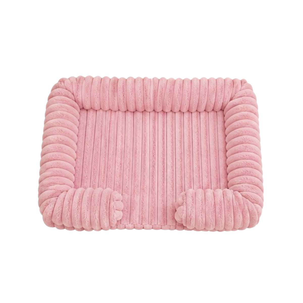 Cozy Ribbed Pet Lounge Bed