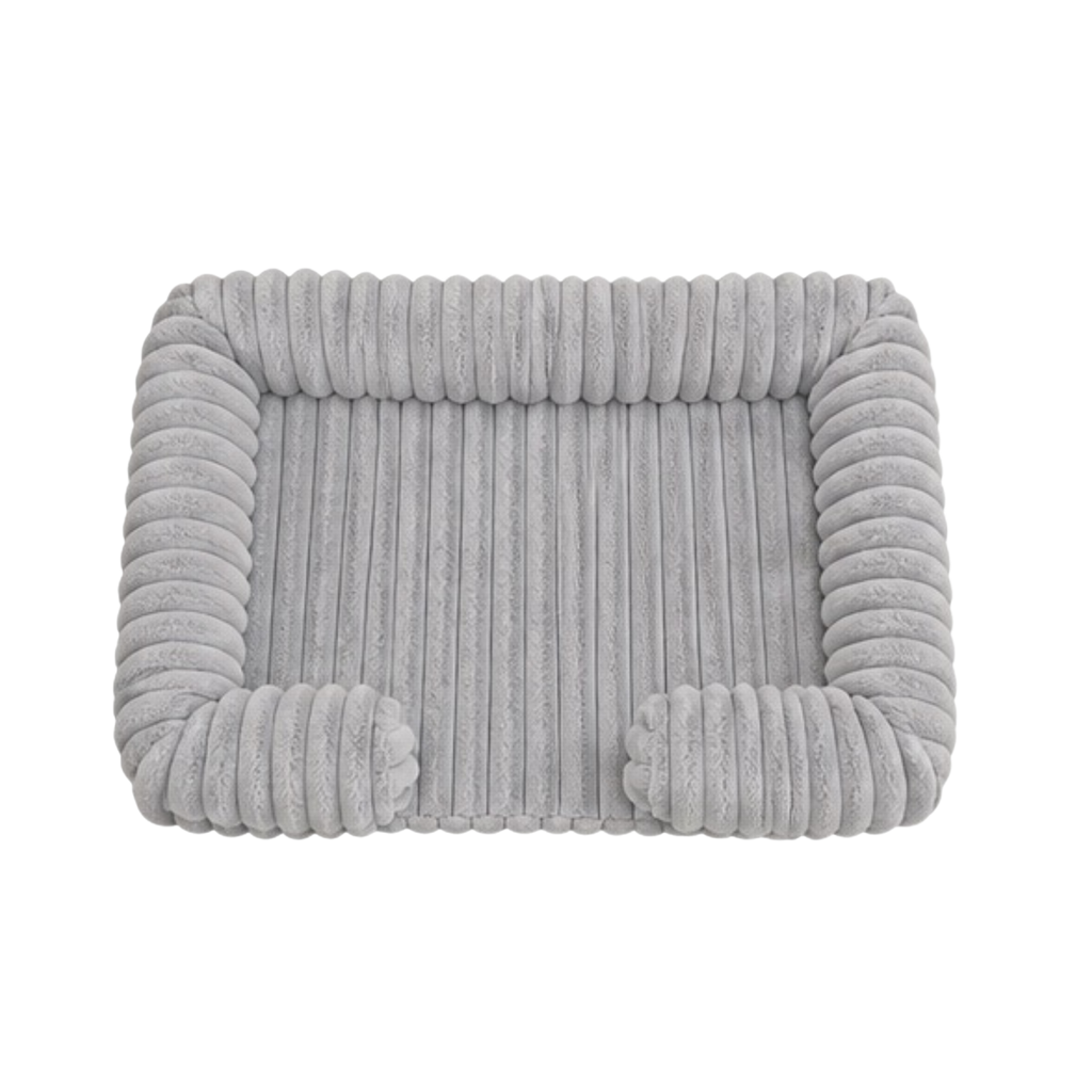 Cozy Ribbed Pet Lounge Bed