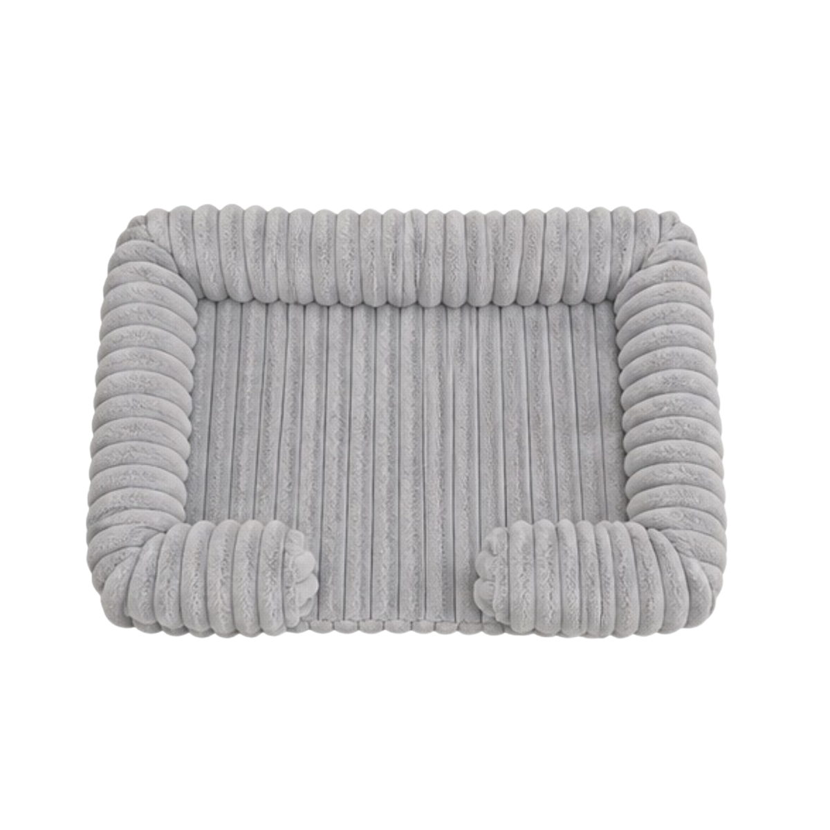 Cozy Ribbed Pet Lounge Bed