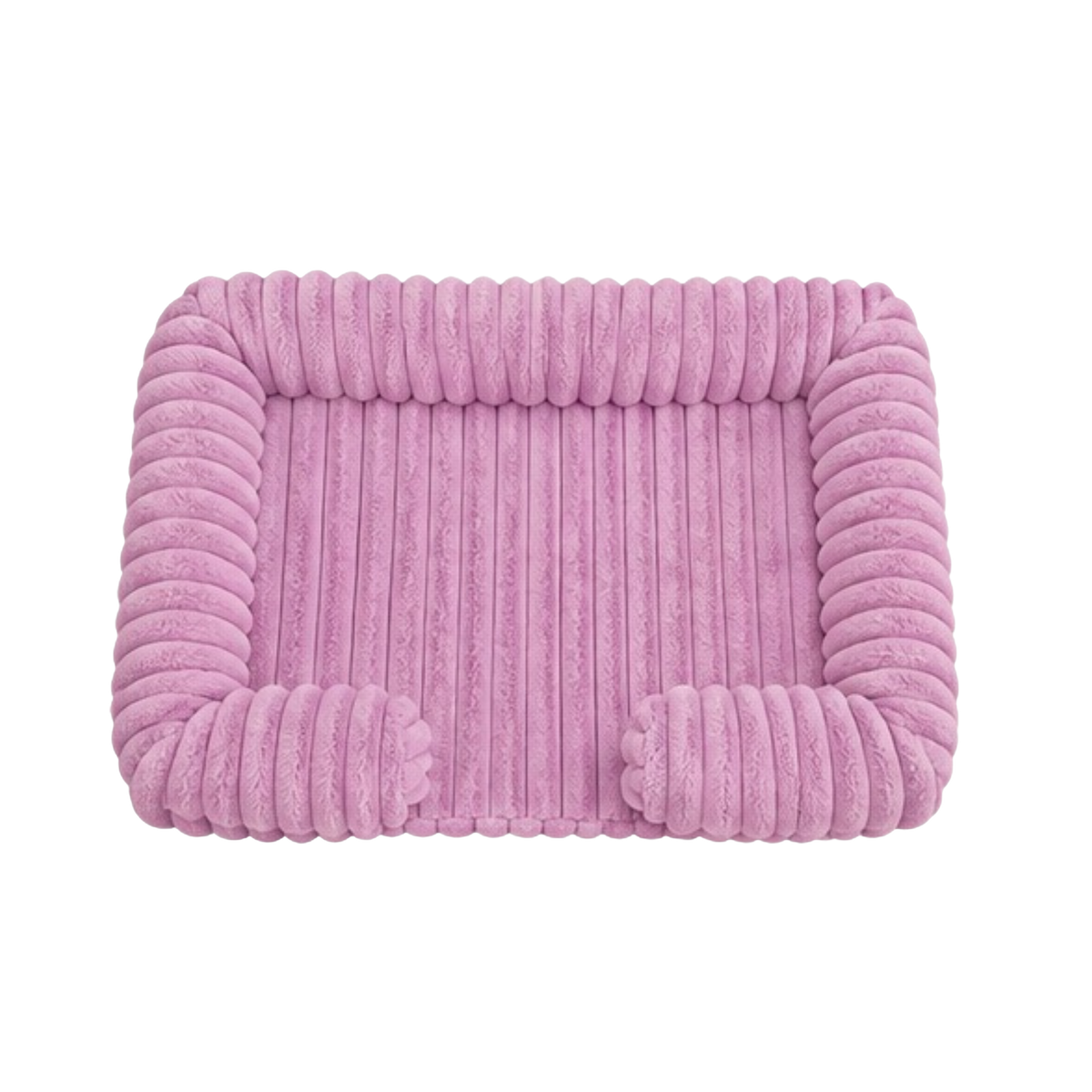 Cozy Ribbed Pet Lounge Bed