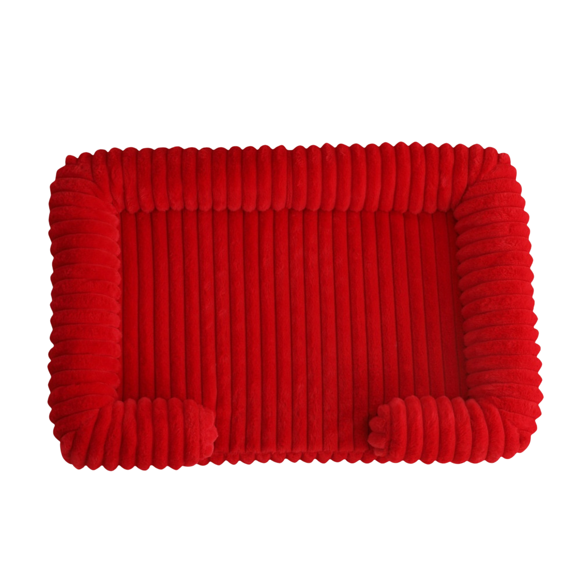 Cozy Ribbed Pet Lounge Bed