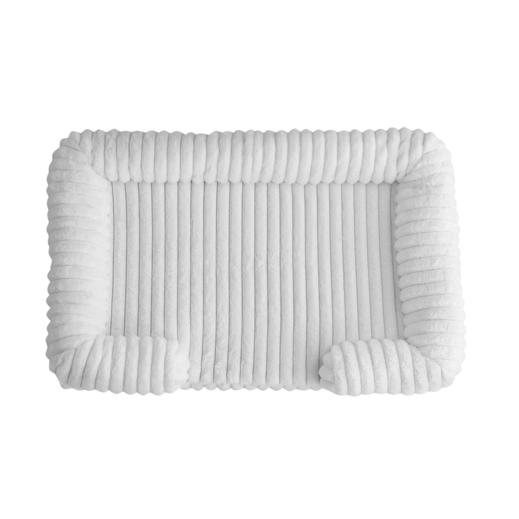 Cozy Ribbed Pet Lounge Bed